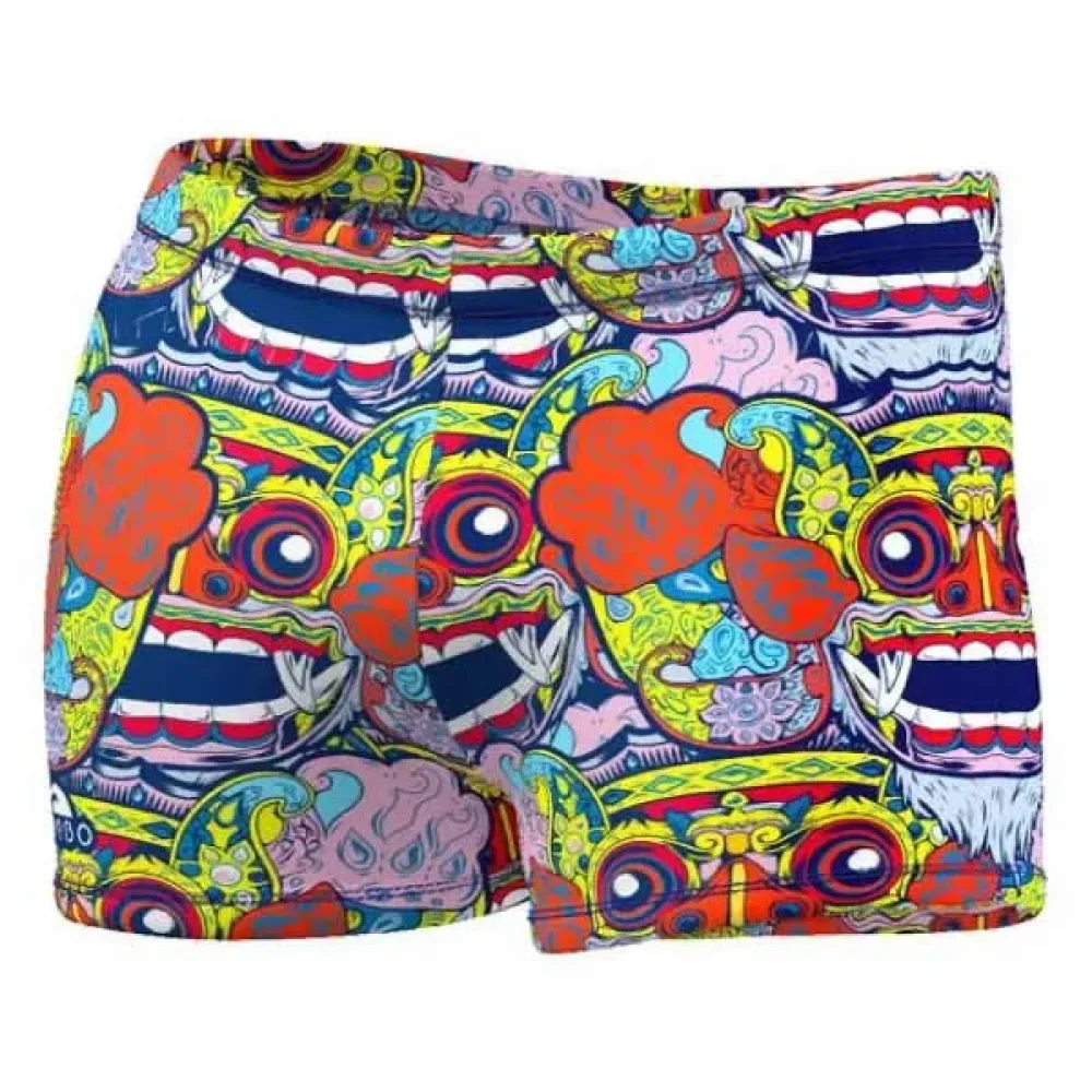 Slip De Bain Boxer Bali Tribal - TURBO - FashionsVida