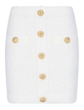 Balmain Gonna Mini Bottoni