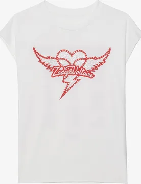 Zadig & Voltaire - Camiseta de mujer de tirantes con estampado de algodón - Zadig & Voltaire - FashionsVida