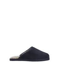 Fleece Lined Mule Slippers Navy male