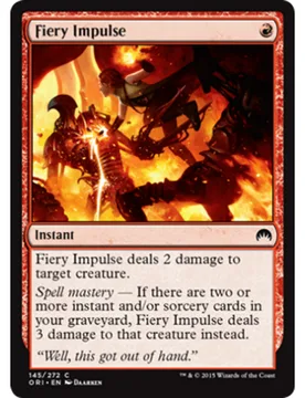 Fiery Impulse (foil) Magic Origins - Magic: The Gathering - FashionsVida