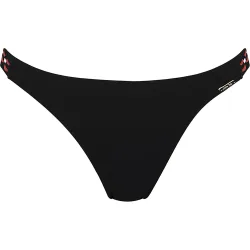 Braga de bikini de la colección pasarela con detalle tranzado en los lados y estampado liso