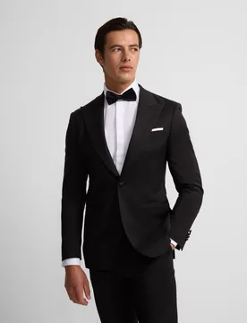 Americana de esmoquin de hombre slim lisa en - Silbon - FashionsVida