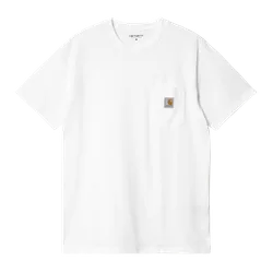 Pocket Tee White M Herren