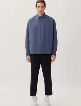 Oversized Casual Hemd Uni Grau L - Seidensticker.com - FashionsVida