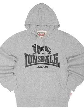 Sweat-shirt à Zip Krafty Marl Grey / Black XL - Lonsdale - FashionsVida