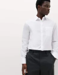 Pack Extra Slim Fit Easy Iron Cotton Blend Shirts White male