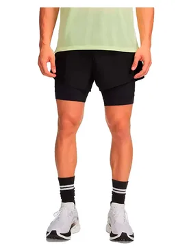 Pantaloni Corti Hb Run Black / Reflective XL - Under armour - FashionsVida