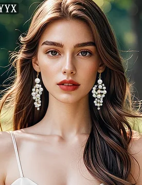 HNYYX Fashion Pearl Pendant Earrings Elegant Luxury Women's Earring Wedding Party Prom Earrings Festival Jewelry Accessories B25 - Aliexpress - FashionsVida