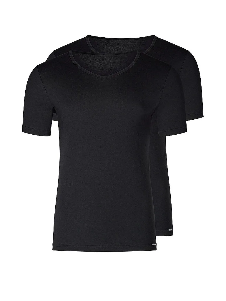 T-shirt confezione da 2 nero nero L - Skiny - FashionsVida