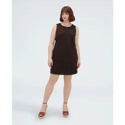 Vestido tubo glam en sangallo cierre posterior con botón y gota