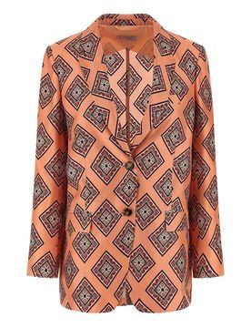 Blazer con stampa cravatta
