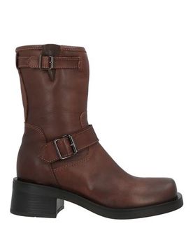 Botines de caña alta Mujer Café 35 Mujer