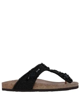 MALÌPARMI Zehentrenner Damen Schwarz 41 Damen - Maliparmi - FashionsVida