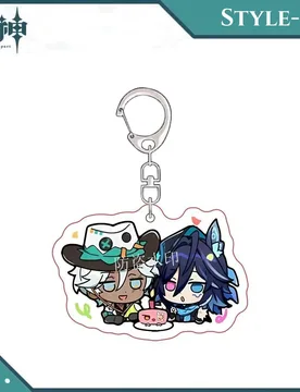 New Genshin Impact Game Cute Ifa Venti Pendant Keychain Cartoon Anime Acrylic Key Ring Backpack Jewelry Accessories Badge Gift - Aliexpress - FashionsVida