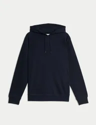 Cotton Rich Lightweight Hoodie Dark Navy male