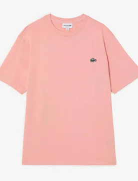 Tee Shirt Classic Small Logo Sl rose/vert m - Lacoste - FashionsVida