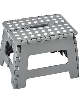 Tritthocker, klappbar grau