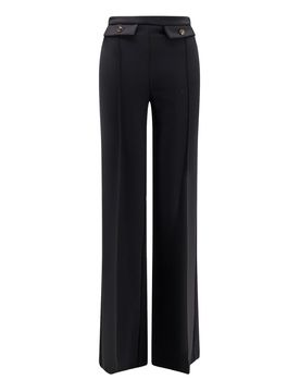 Pantaloni Con Doppio Bottone Logato