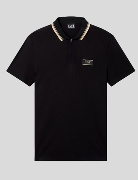 EA7 polo premium label uomo nero