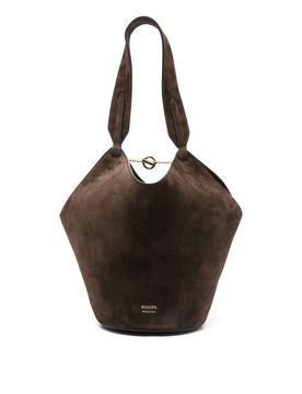 Borsa a secchiello Lotus mini in pelle