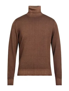 Rollkragenpullover Herren Braun 48,50,52,54,56 Herren - FILIPPO DE LAURENTIIS - FashionsVida