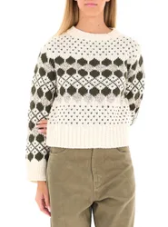 Maglione misto lana PANNA S
