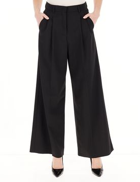 Pantalone misto lana NERO 38