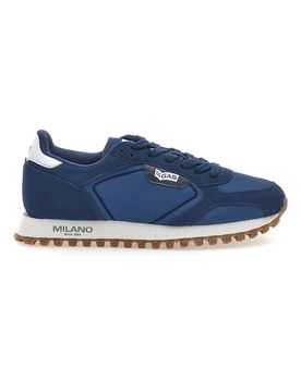 Sneakers Blu Con Suola a Contasto Spidy Mix 42