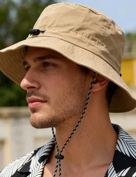Pieza Sombrero de cubo plegable, impermeable, de secado rápido, estilizador de rostro, de moda y versátil, suave y cómodo, adecuado para actividade - Shein - FashionsVida