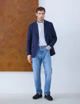 Pantalón de hombre denim 5 bolsillos - Emidio Tucci - FashionsVida