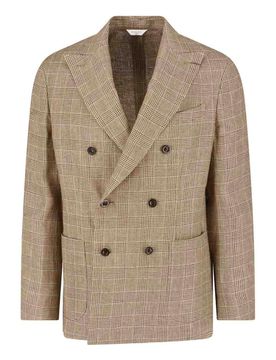 Boglioli Blazer doppiopetto in lino