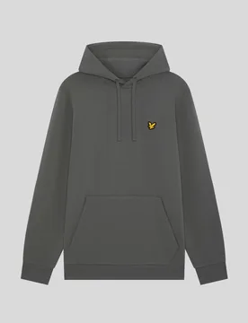 Men's Sports Loopback Cotton Hoodie Mercury Grey - Lyle & Scott - FashionsVida