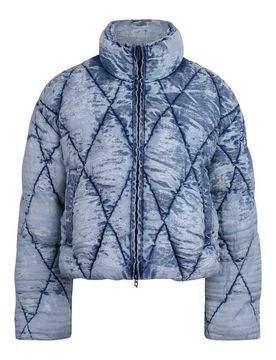 Piumino Trapuntato Effetto Denim W-Histel