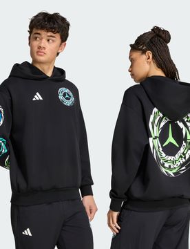 Felpa con cappuccio MERCEDES - AMG PETRONAS FORMULA 1 TEAM LIGHTS ON 3XL Black