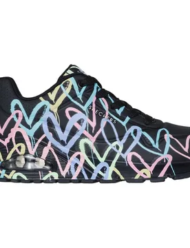 Uno - Spread The Love Damen Freizeitschuhe, schwarz, Größe 40 40 - Skechers - FashionsVida