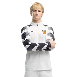 Sweat à Demi-zip Avant-match Valencia Cf 26/27 Warm Up White S