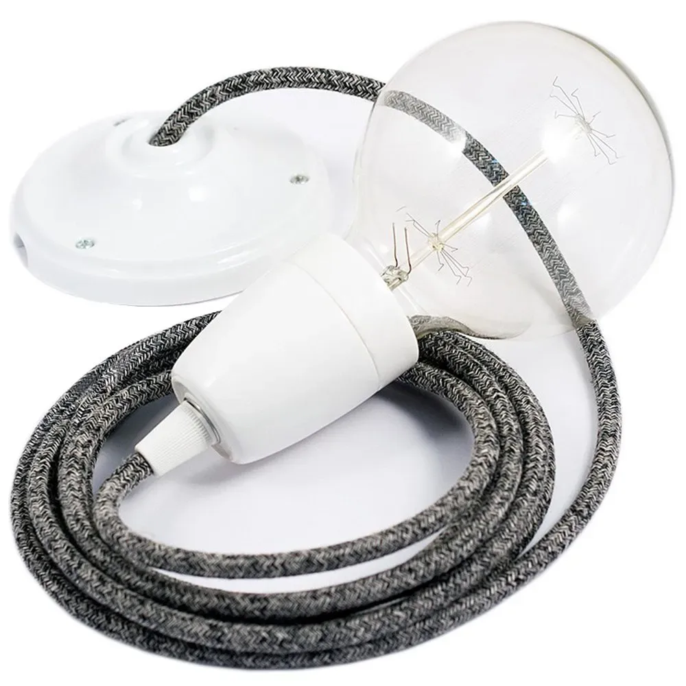 Cables Suspension Luminaire Rs81 Diy 2 M Black / White One Size - Creative - FashionsVida