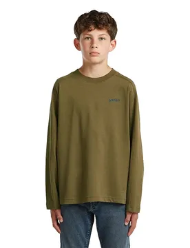 Maglietta A Maniche Lunghe Interest D29163-01 Dark Olive 14 Anni