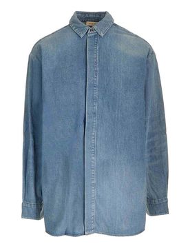 Fear Of God Camicia di denim sfiata