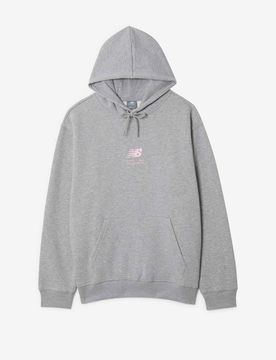 Hoodie Boston Logo gris/rose m