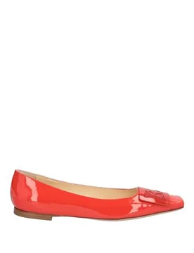 Bailarinas Mujer Rojo tomate 36,37,40 Mujer - Rochas - FashionsVida