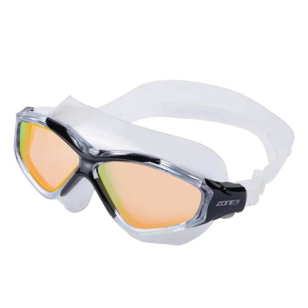 Vision Max Mirror Swimming Mask Clear / Black One Size unisex - Zone3 - FashionsVida