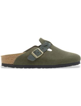 Para mujer. 1030599 Zuecos de Piel Boston Braided (Ajuste Estrecho) (37), Plano, Ninguno, Casual