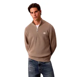 Maglione Con Mezza Zip Lv0rh327g Roasted Cashew M