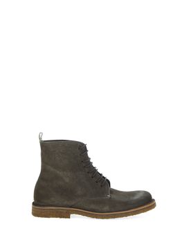 Anfibi in pelle VERDE MILITARE 45