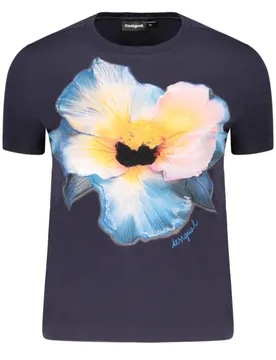 Damen Kurzarm-T-Shirt Blau 26SWTK03_BL5000