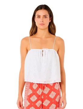 Blouse Sans Manches Oasis Broderie White L - Rip curl - FashionsVida