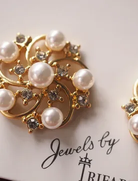Niche Vintage Flower Faux Pearl Stud Earrings - Retro Dainty Design, Elegant Minimalist Jewelry - Aliexpress - FashionsVida