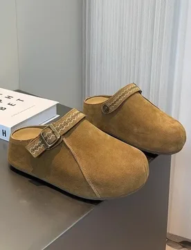 Women Shoes Slingback Mules Slippers Autumn New Buckle Sport Walking Work Ladies' Sneakers Suede Casual Flats Platform Slides - Aliexpress - FashionsVida